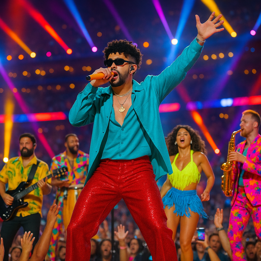 Bad Bunny performance at Super Bowl halftime show