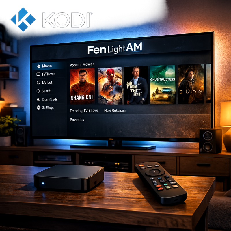 Install Fen Light AM on Kodi interface