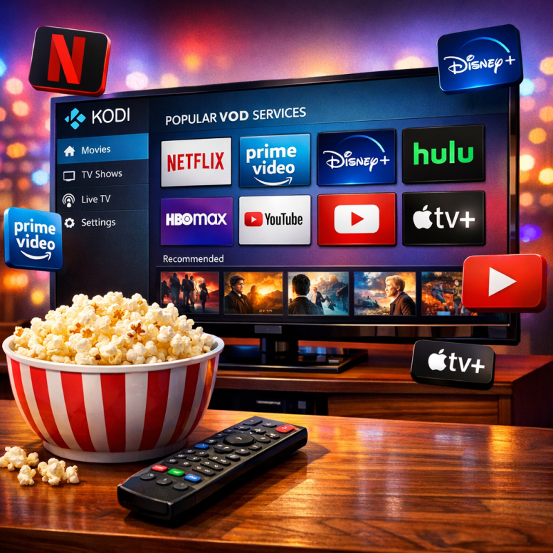 VOD services compatible with Kodi
