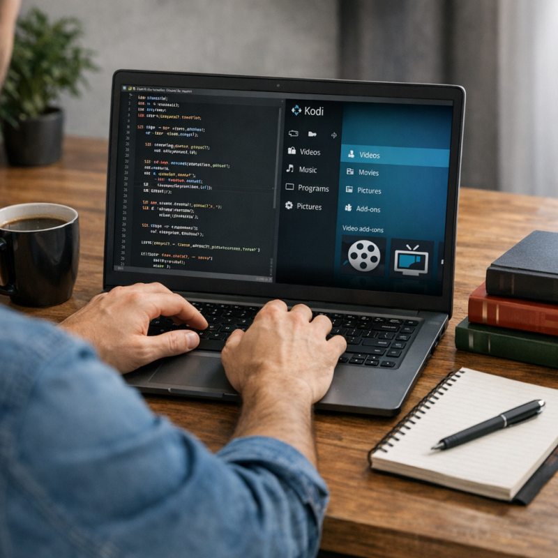 developer creating a Kodi addon