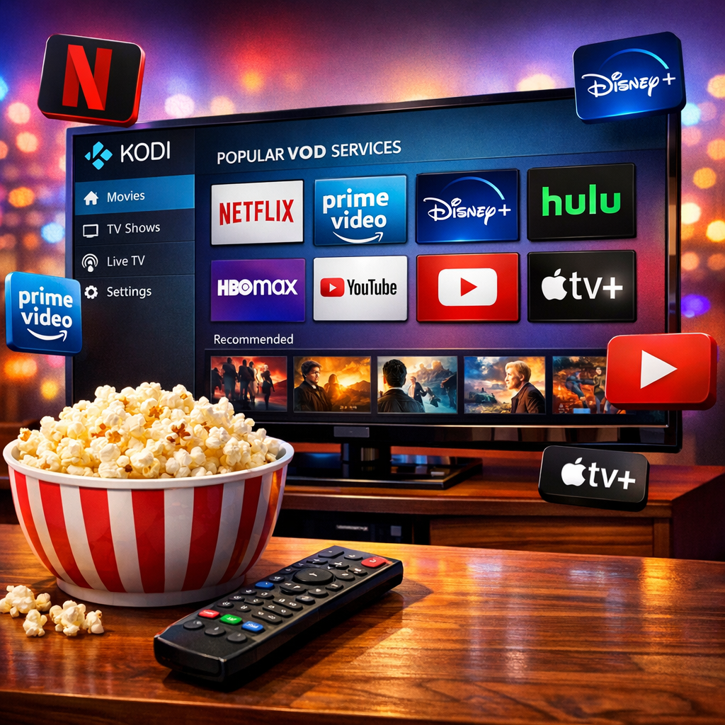 VOD services compatible with Kodi