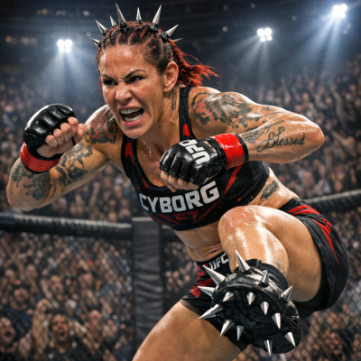 Cris Cyborg fighting in the 2026 match